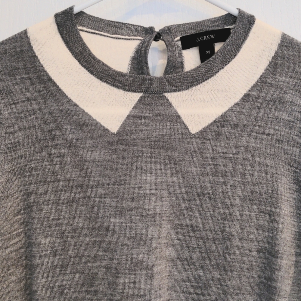 J. Crew Knit Crew Neck Gray Sweater